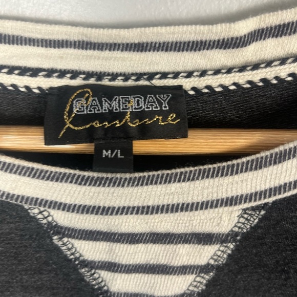 Game day Couture University of Wisconsin Badgers long sleeve striped top m/l - Picture 2 of 5